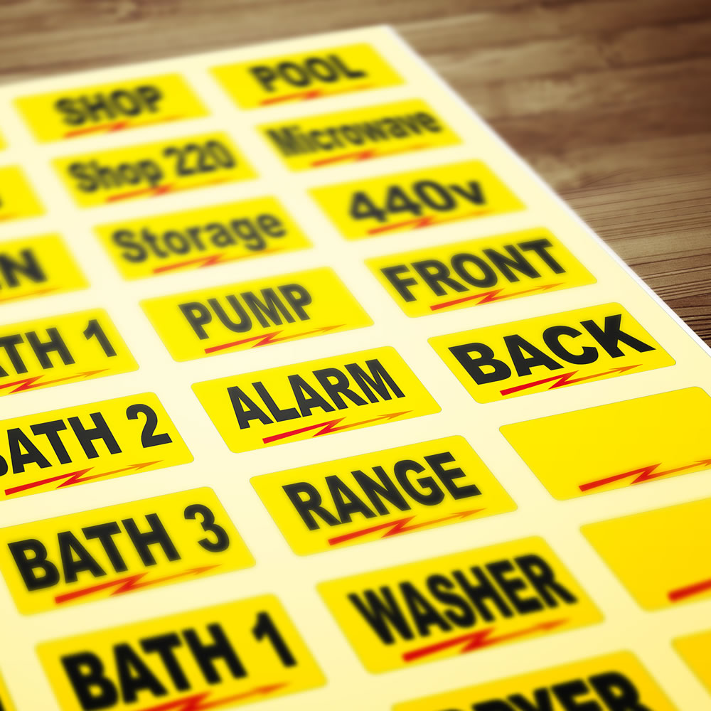 Adhesive Toolbox Labels