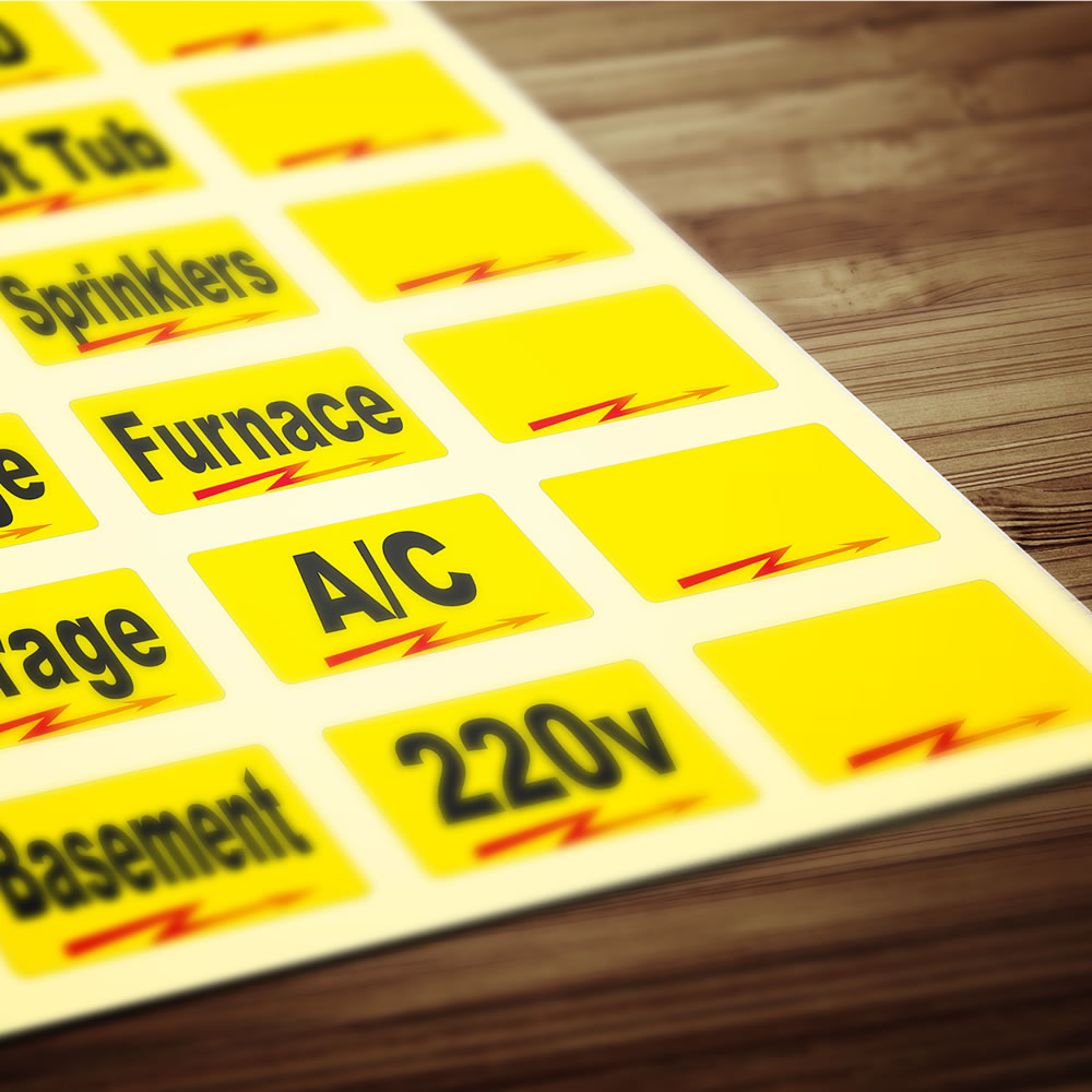 Adhesive Toolbox Labels