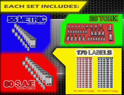 Mechanics Master Set “Economy Edition” 3 Pack Bundle 510 Labels - Image 3