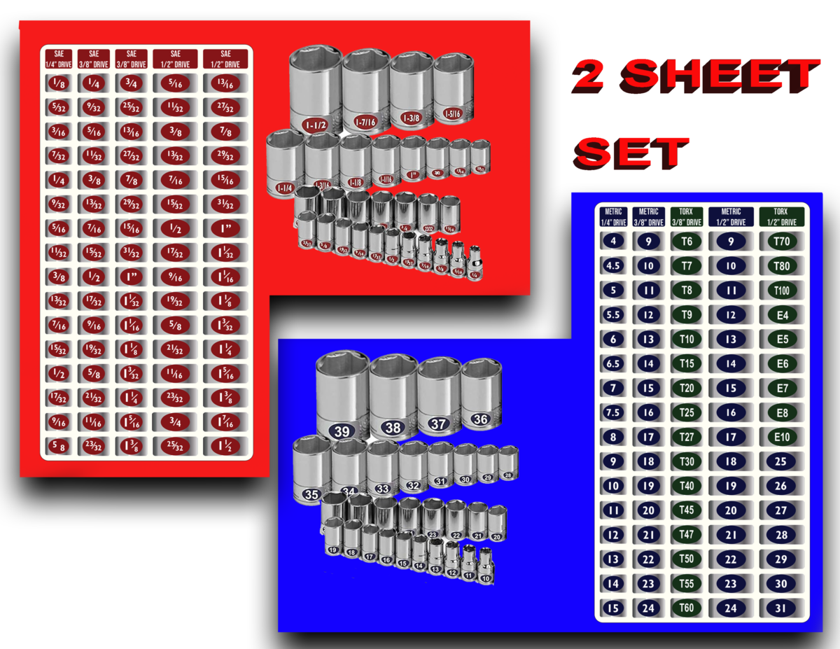 Mechanics Master Set “Economy Edition” 3 Pack Bundle 510 Labels