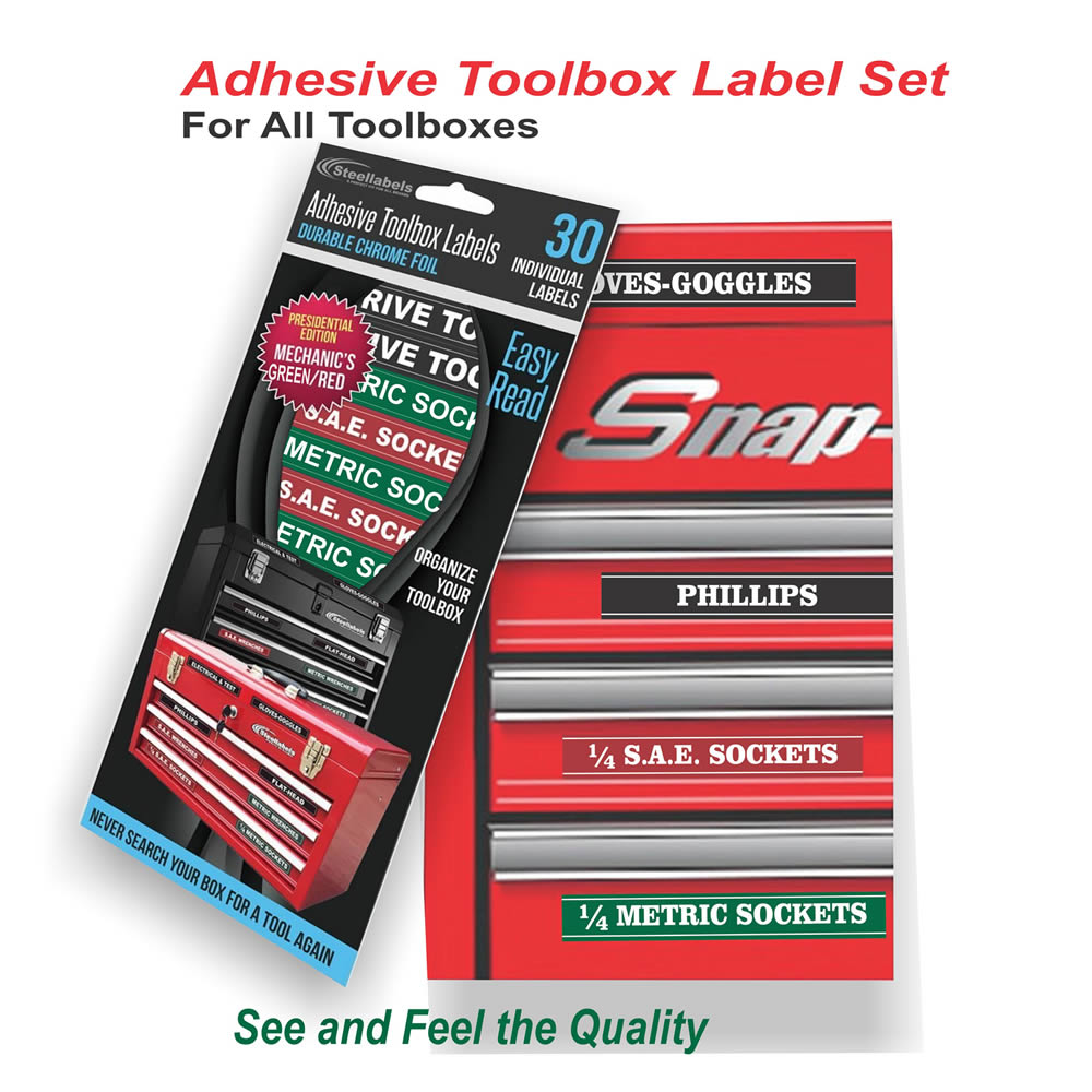 30 Adhesive Labels For Tool Box Garage Drawer Mechanic Organizer Coated Store 