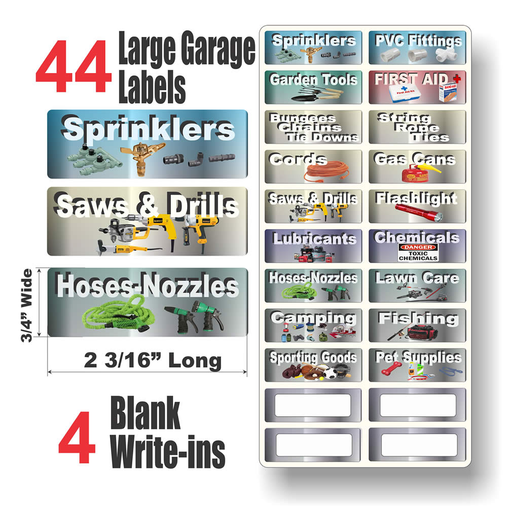 Free Printable Garage Organization Labels