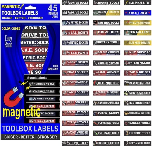 Shop Owners LOT - The Ultimate Organizer Deal - 2000 Tool Labels for The Entire Shop - Complete Your Tools, Tool Boxes, Breaker Panel, Power Tools and Garage. - Image 6